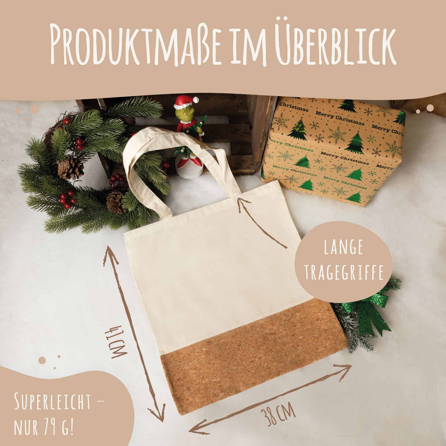 Einkaufstasche Kork - Tannenbaum
