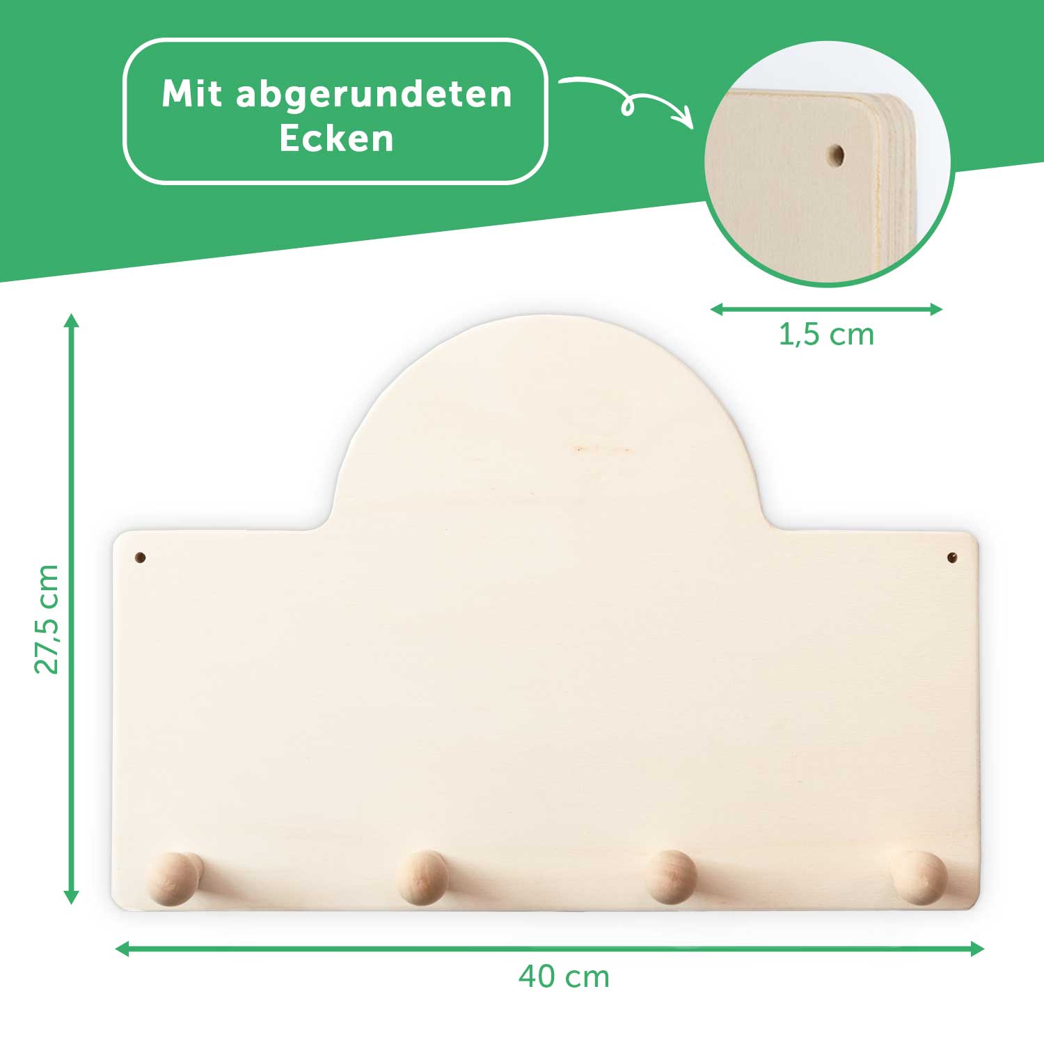 Personalisierte Garderobe fürs Kinderzimmer - Zelten
