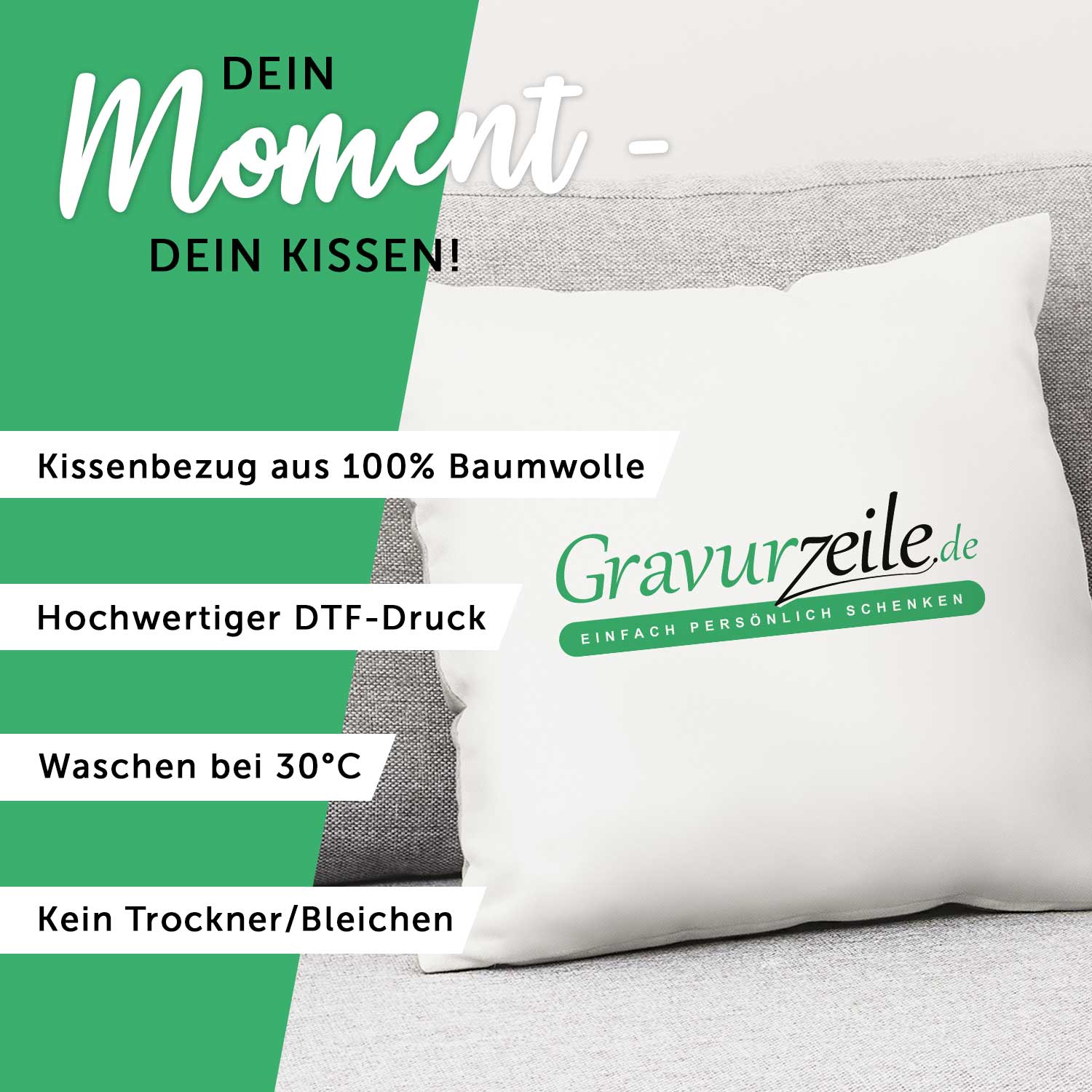 Personalisiertes Kissen mit Motiv - Papa ist der Beste