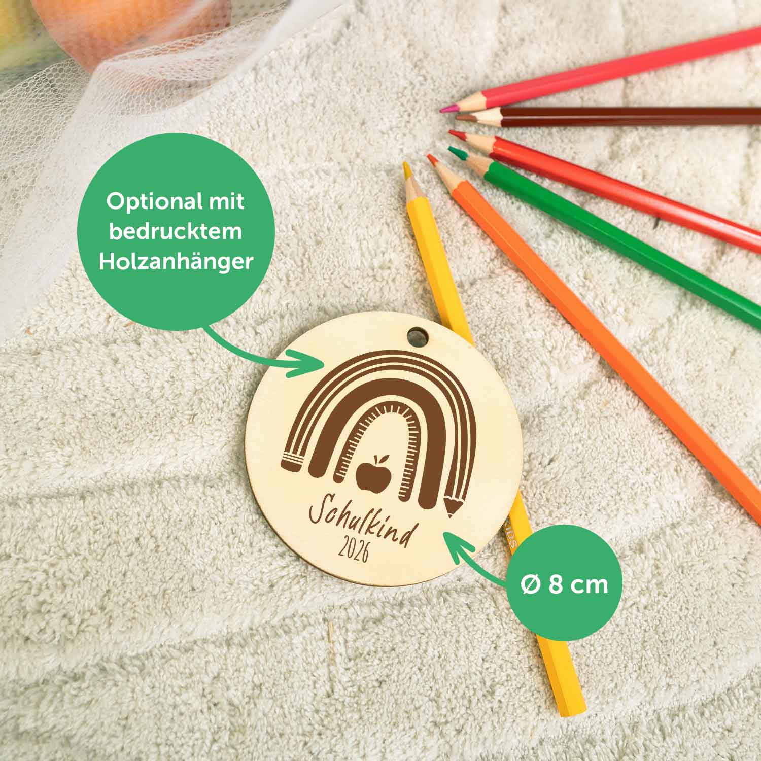 Bedruckte Schultüte mit Namen - Ballerina