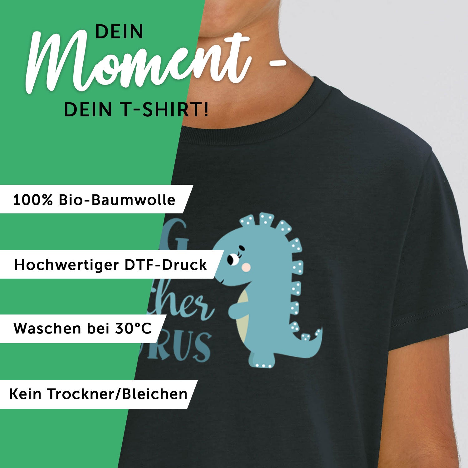 Bedrucktes T-Shirt für Kinder - Little Brother Saurus