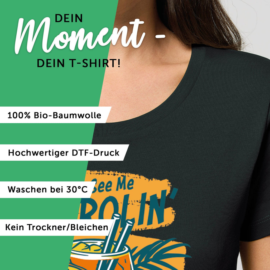 Bedrucktes T-Shirt für Damen - They see me aperolin