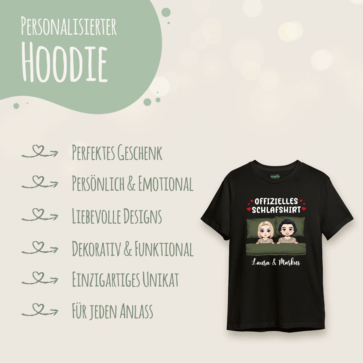 Personalisiertes Oversized T-Shirt - Offizielles Schlafshirt