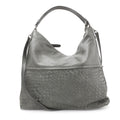 Schultertasche Beutel mit Flechtoptik