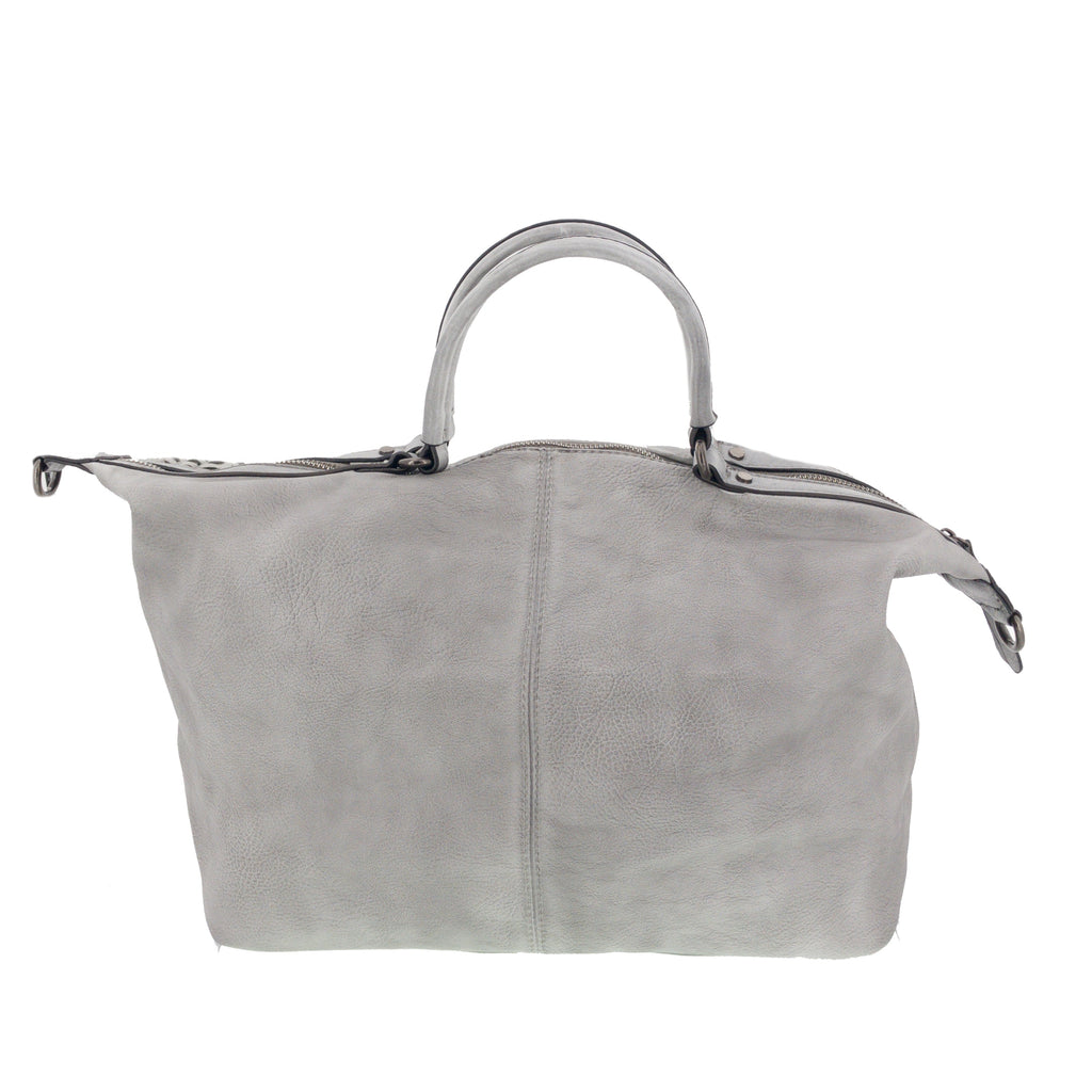Vintage Tasche mit seitlichem Flechteinsatz