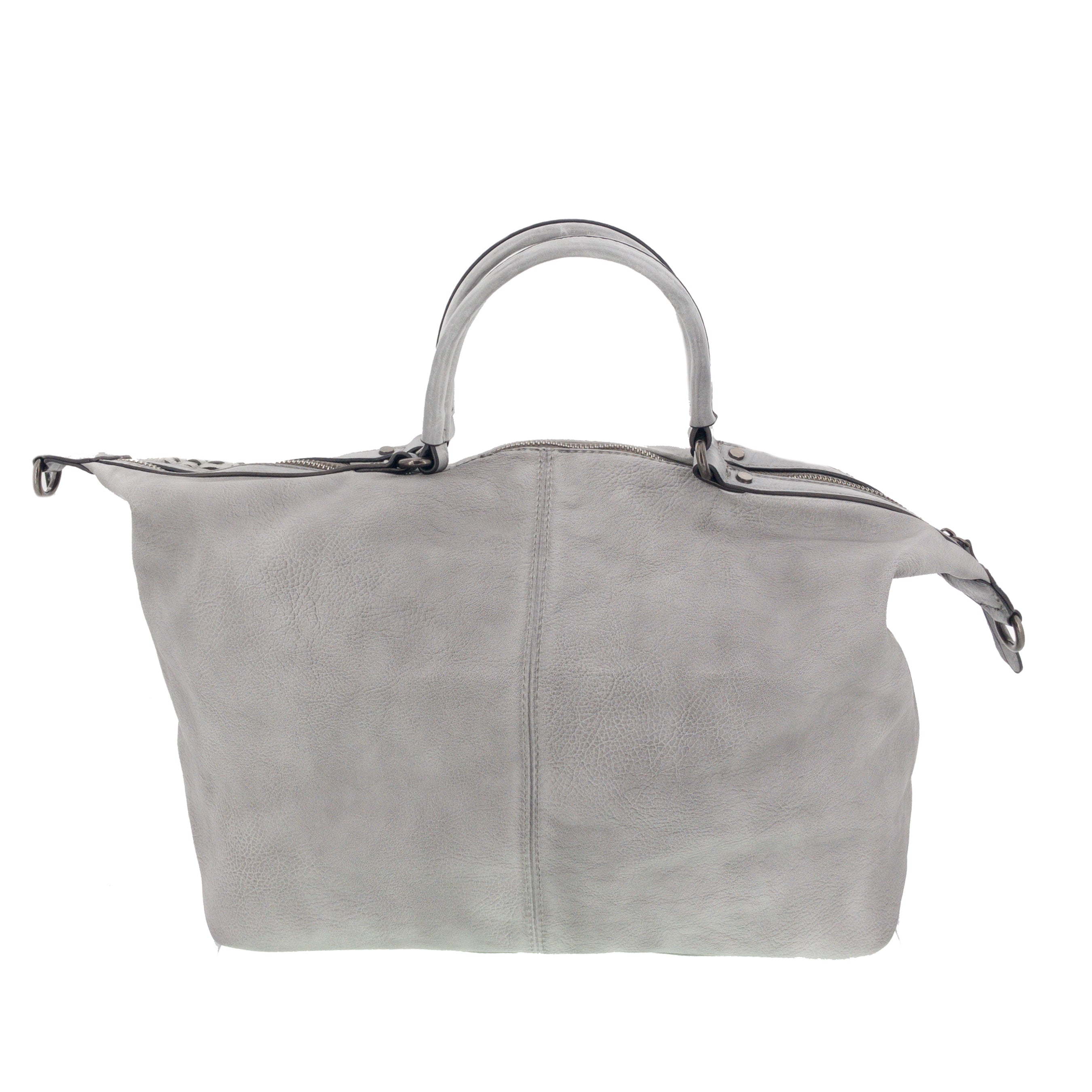 Vintage Tasche mit seitlichem Flechteinsatz