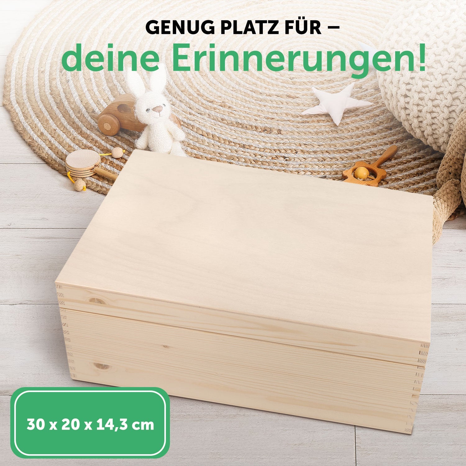 Erinnerungskiste für Kinder mit UV-Druck im Pixelerde Design