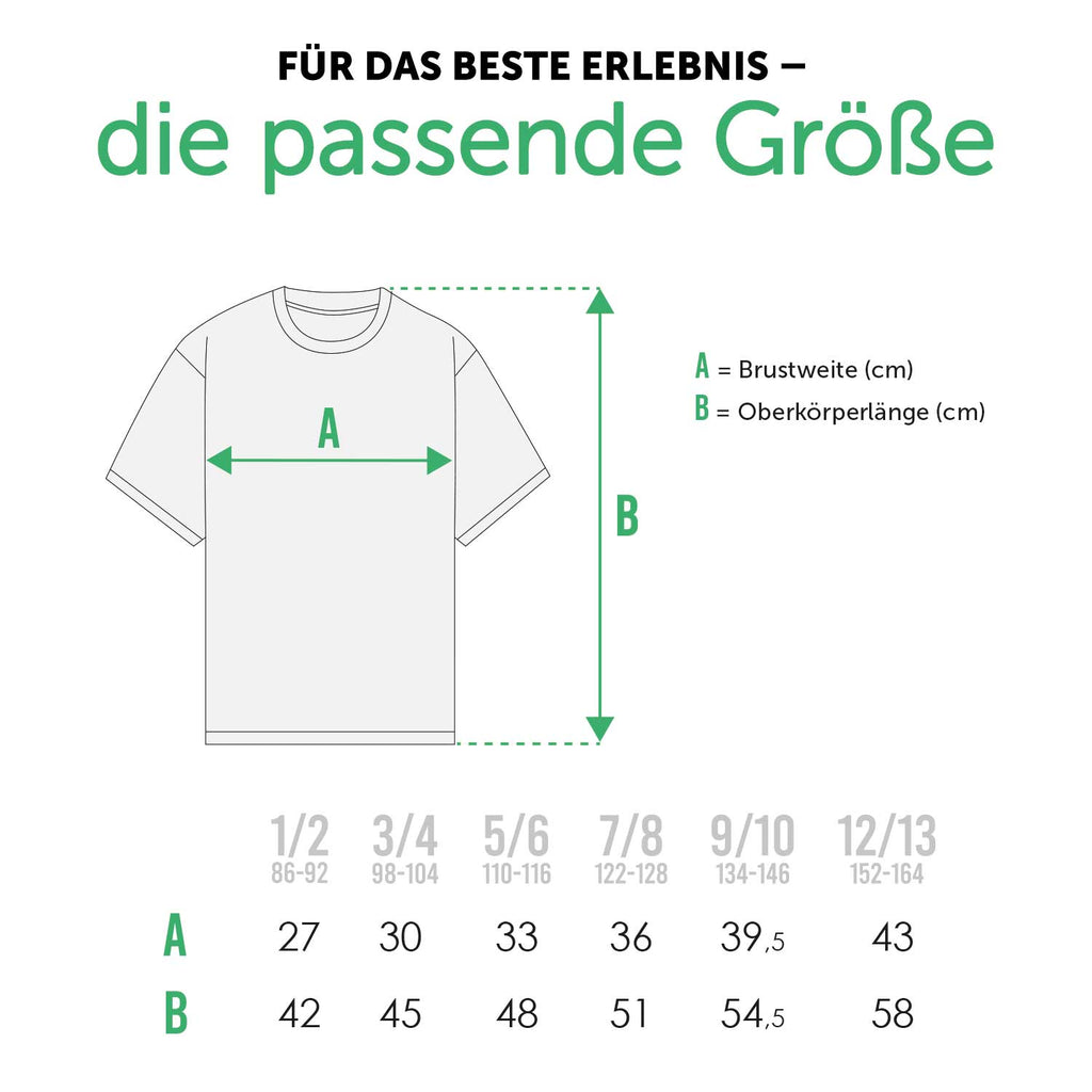 Bedrucktes T-Shirt für Kinder - Tschüss Kindergarten Regenbogen Blau