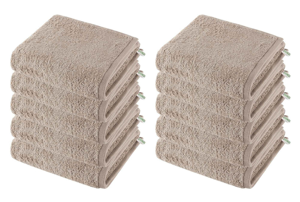 10er Set Handtücher Premium Qualität »Montreal« 500 g/m² 100% Bio Baumwolle Made in Green 2020102-10