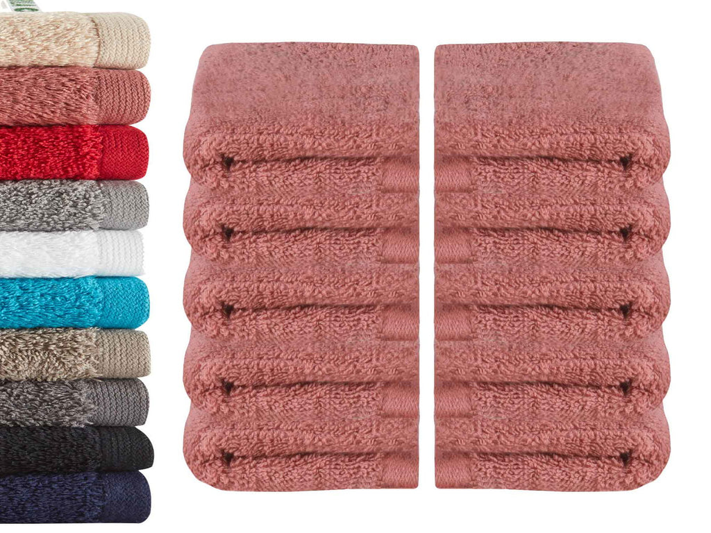 10er Set Waschhandschuhe Frottee Premium Qualität »Montreal« 500 g/m² 100% Bio Baumwolle Kuschelig Made in Green 2020100-10