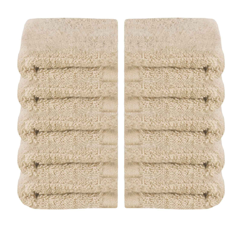 10er Set Waschhandschuhe Frottee Premium Qualität »Montreal« 500 g/m² 100% Bio Baumwolle Kuschelig Made in Green 2020100-10