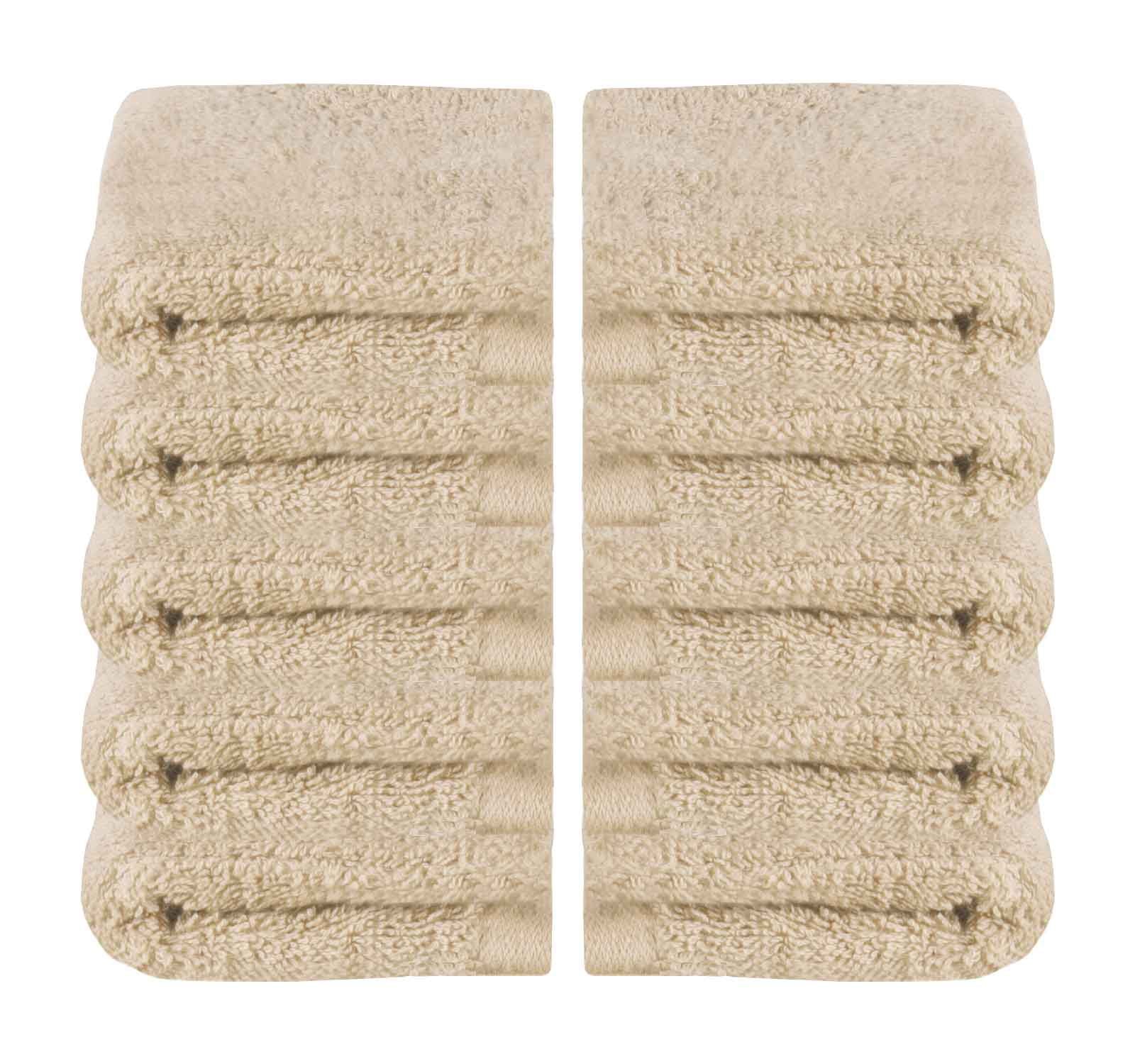 10er Set Waschhandschuhe Frottee Premium Qualität »Montreal« 500 g/m² 100% Bio Baumwolle Kuschelig Made in Green 2020100-10