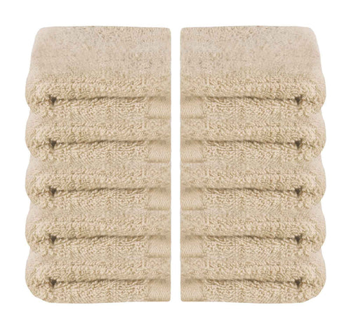 10er Set Waschhandschuhe Frottee Premium Qualität »Montreal« 500 g/m² 100% Bio Baumwolle Kuschelig Made in Green 2020100-10