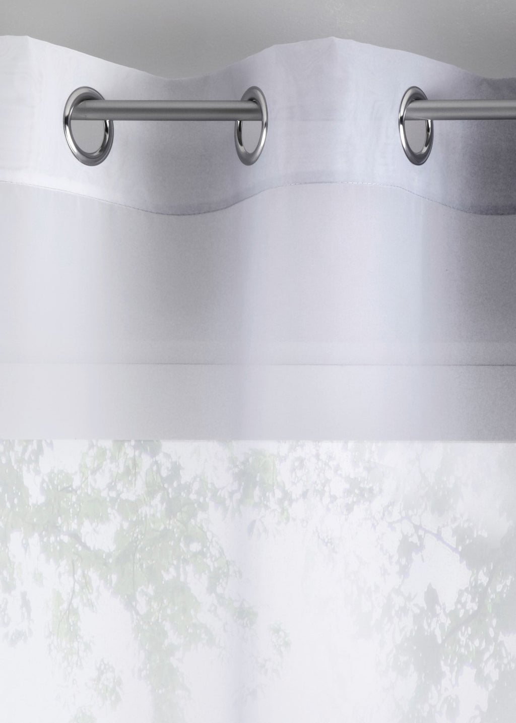 2er Pack Gardinen Vertikal Farbverlauf Druck Transparent »Modena« mit Ösen und Raffhalter, Vorhang, Dekoschal 10000183