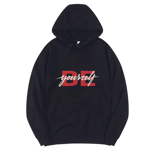 BE YOURSELF,New fashionable round neck hoodie