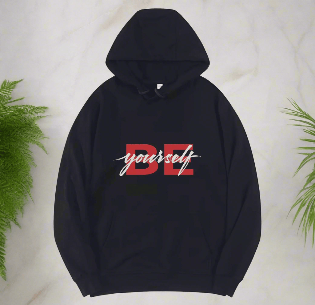 BE YOURSELF,New fashionable round neck hoodie
