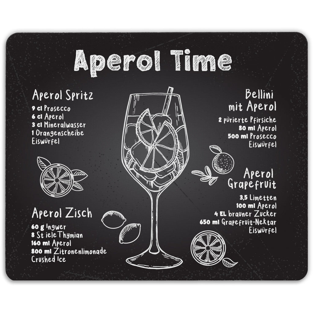 Bedrucktes Mousepad - Aperol Time Rezepte