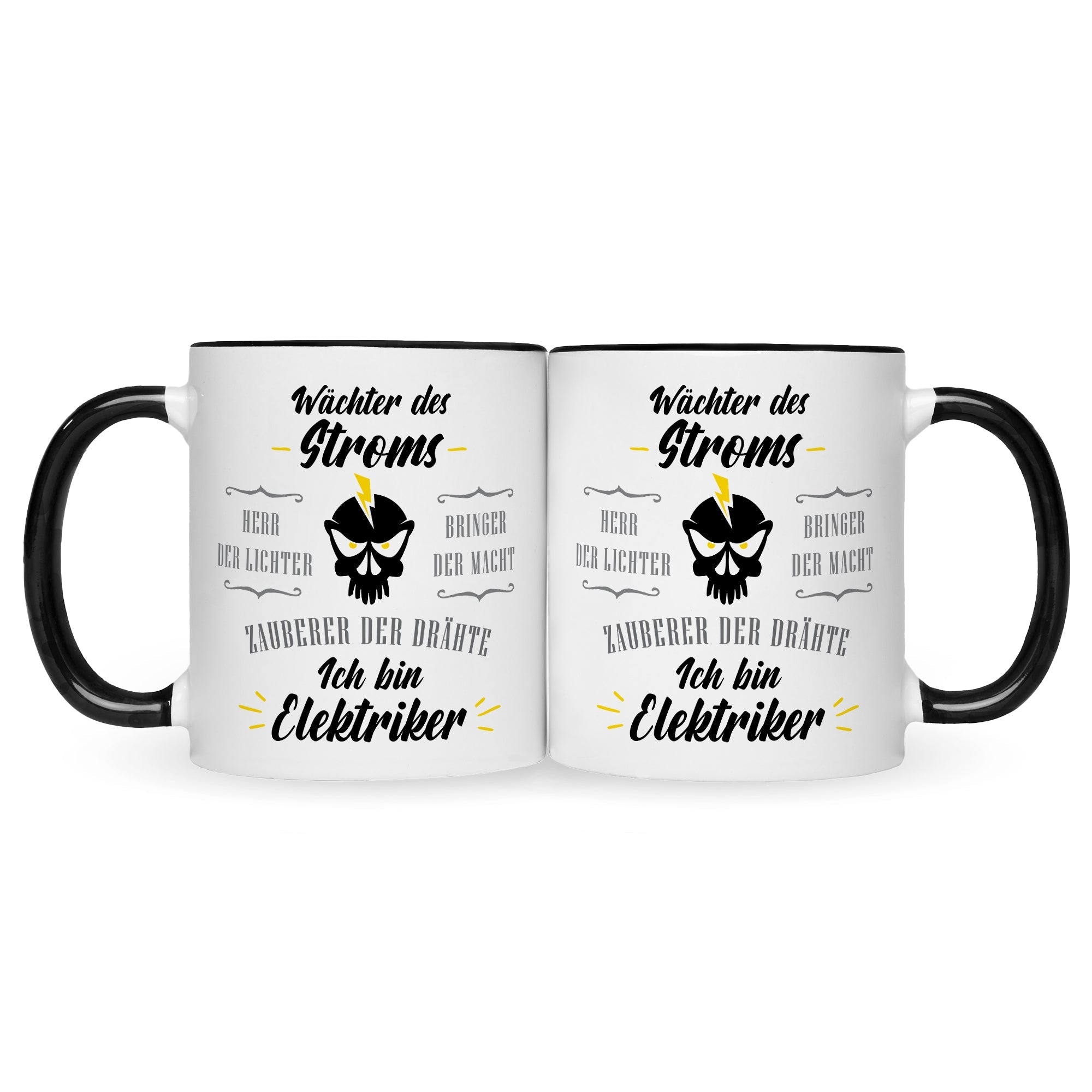 Bedruckte Tasse mit Spruch Wächter des Stroms
