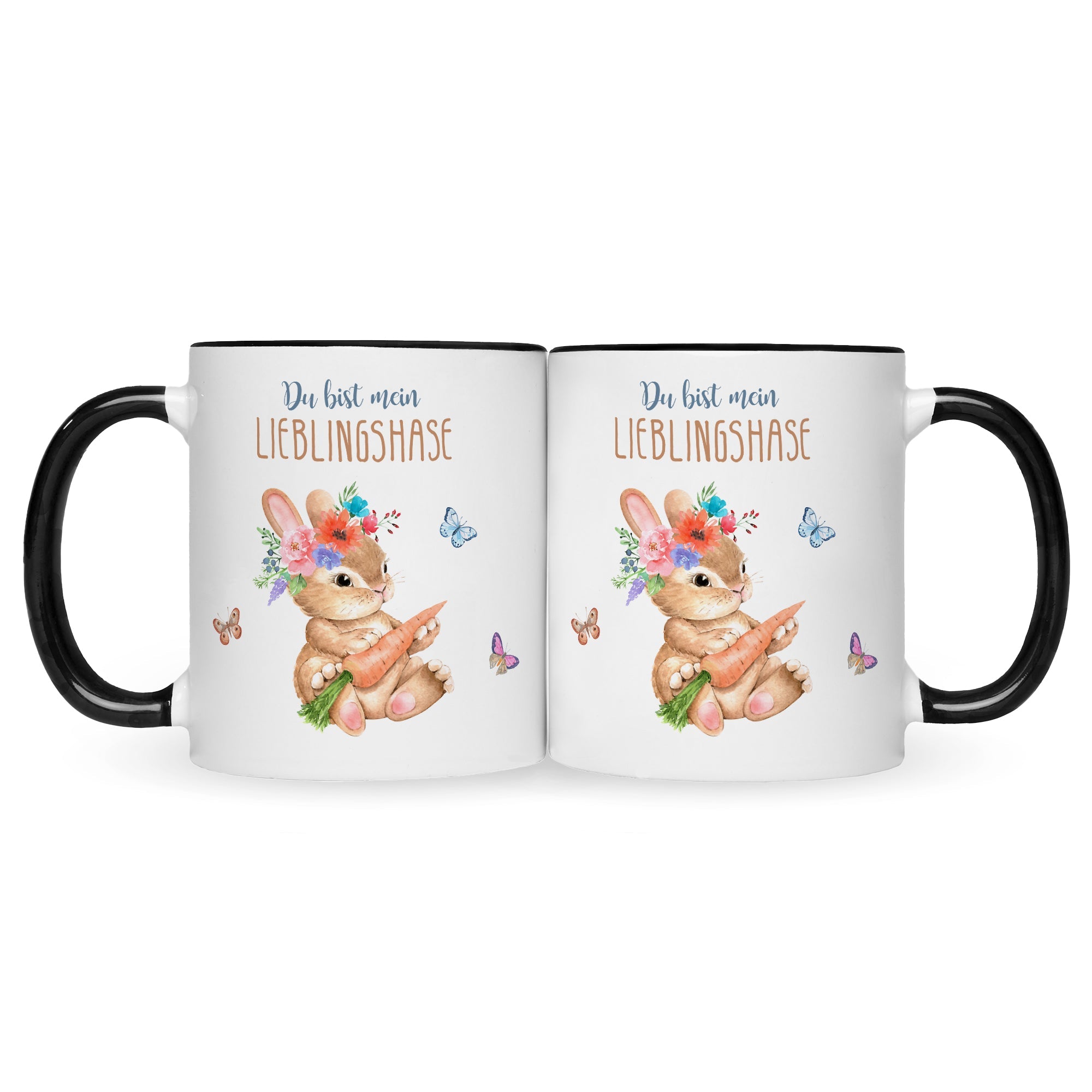 Bedruckte Tasse mit Spruch Lieblingshase