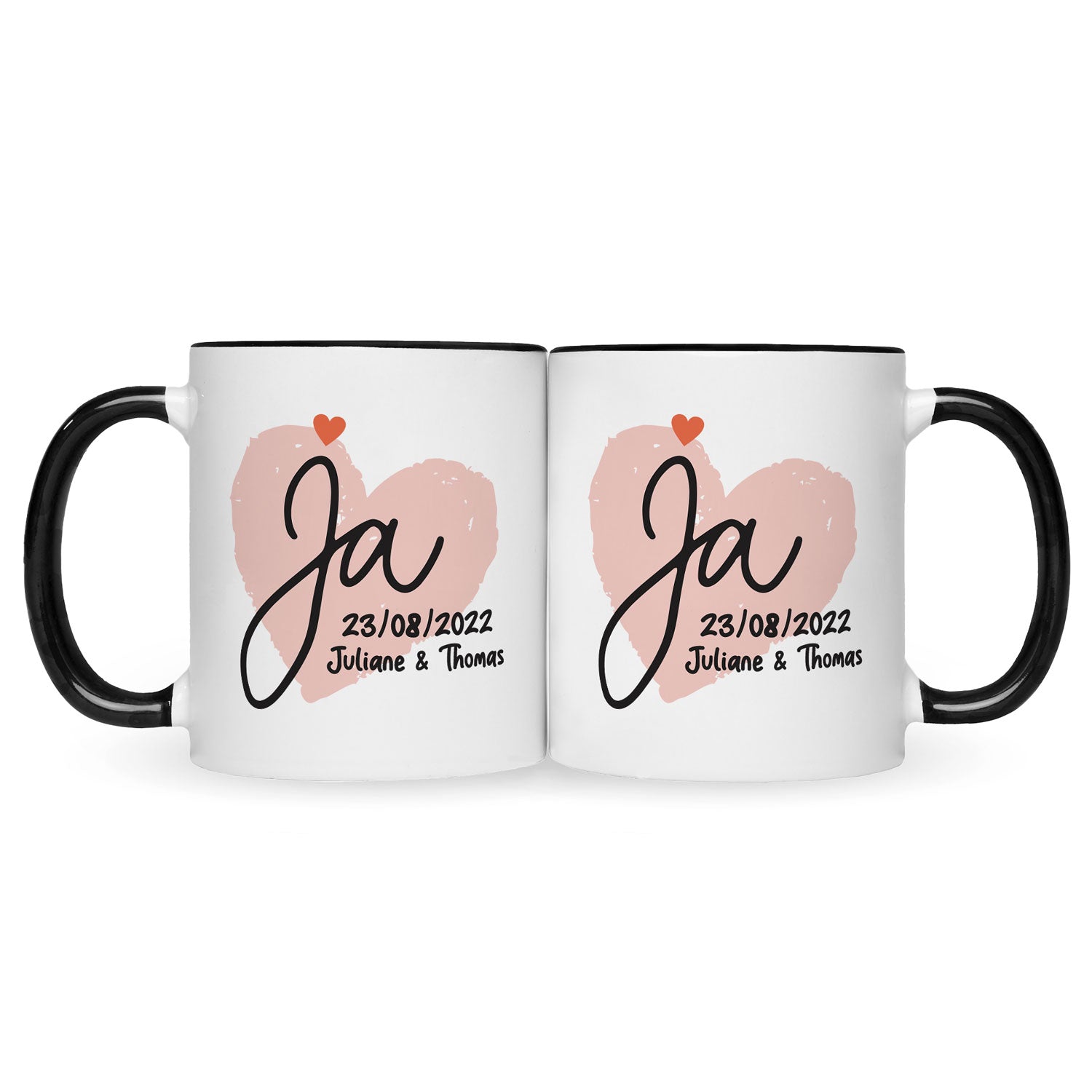 Bedruckte Tasse mit Spruch Wir Sagen Ja