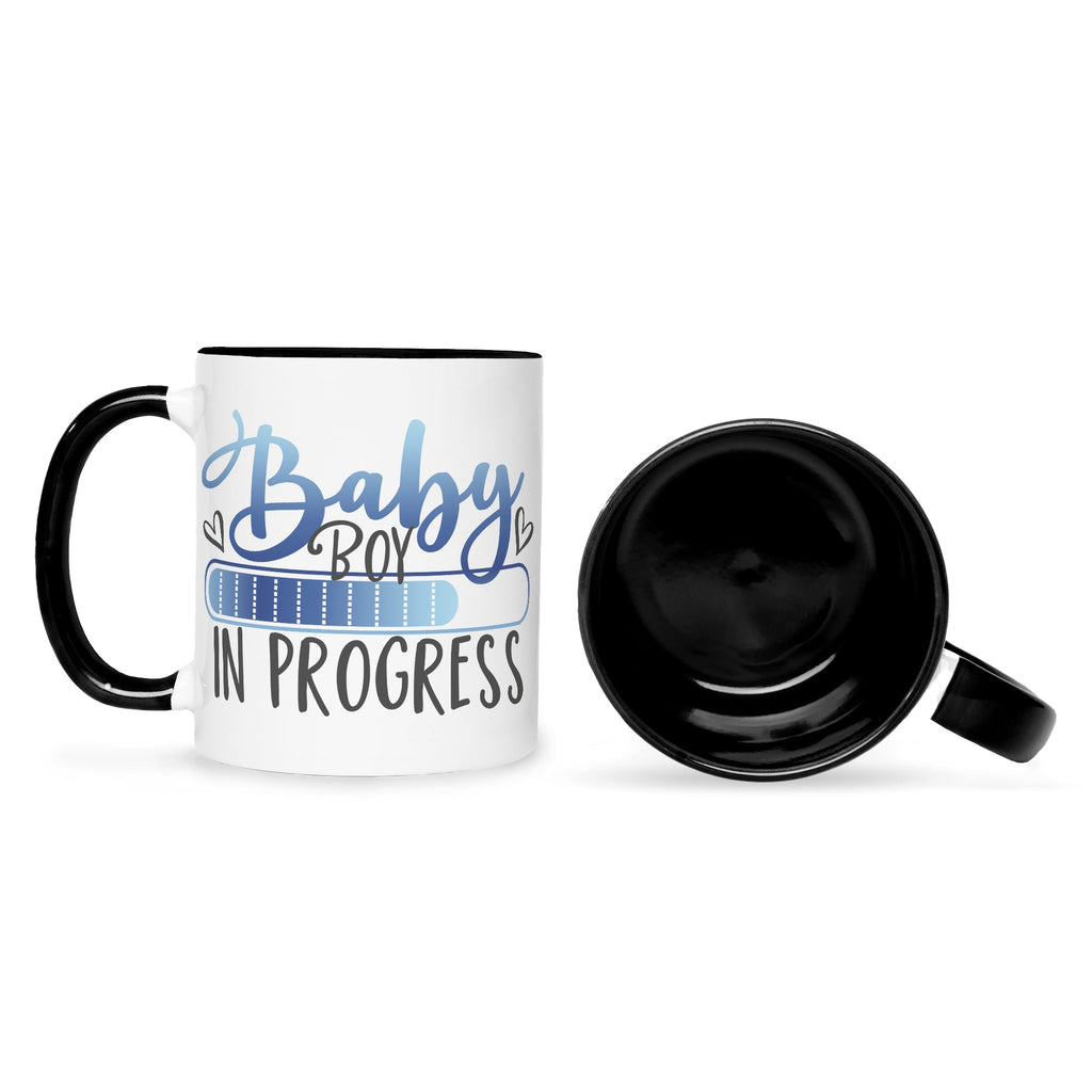 Bedruckte Tasse mit Spruch Baby in Progress