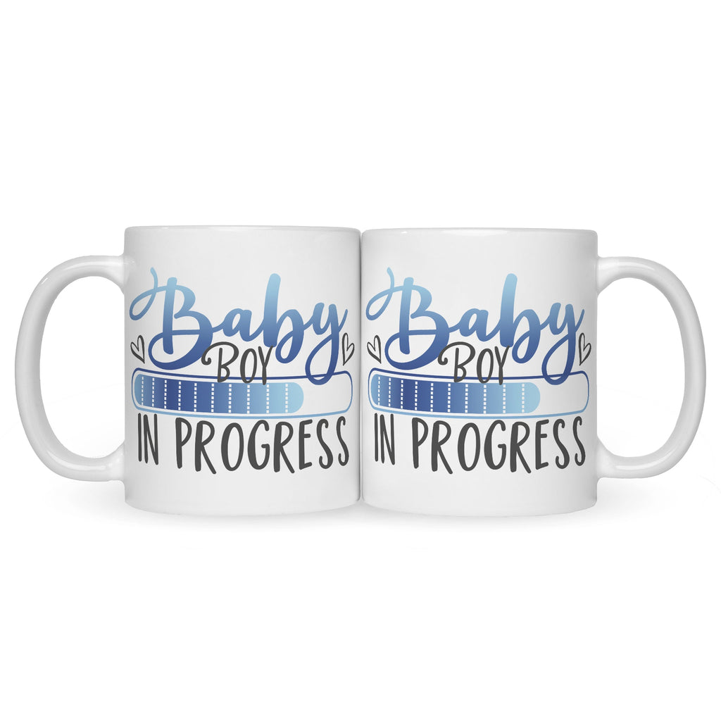 Bedruckte Tasse mit Spruch Baby in Progress