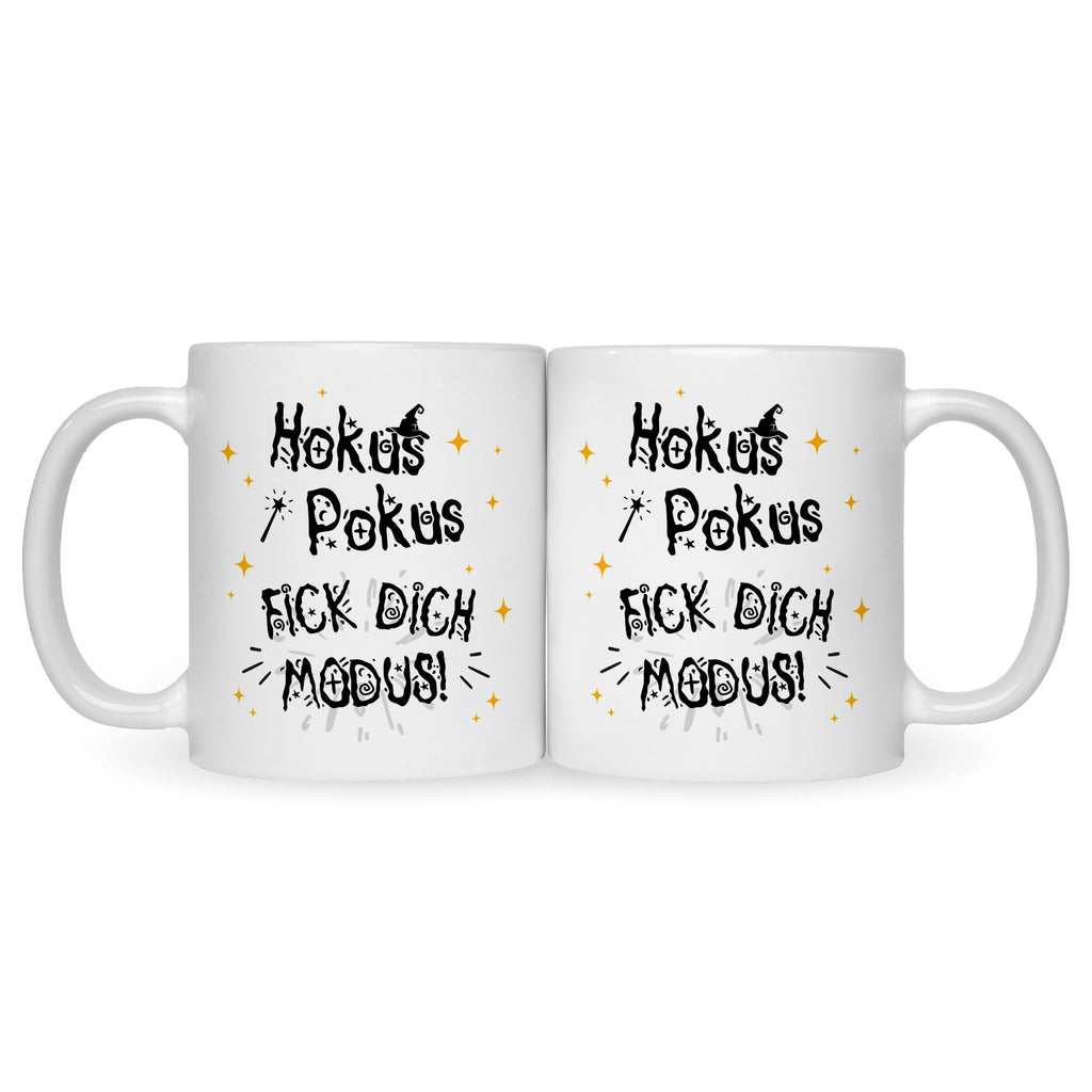 Bedruckte Tasse mit Spruch Hokus Pokus