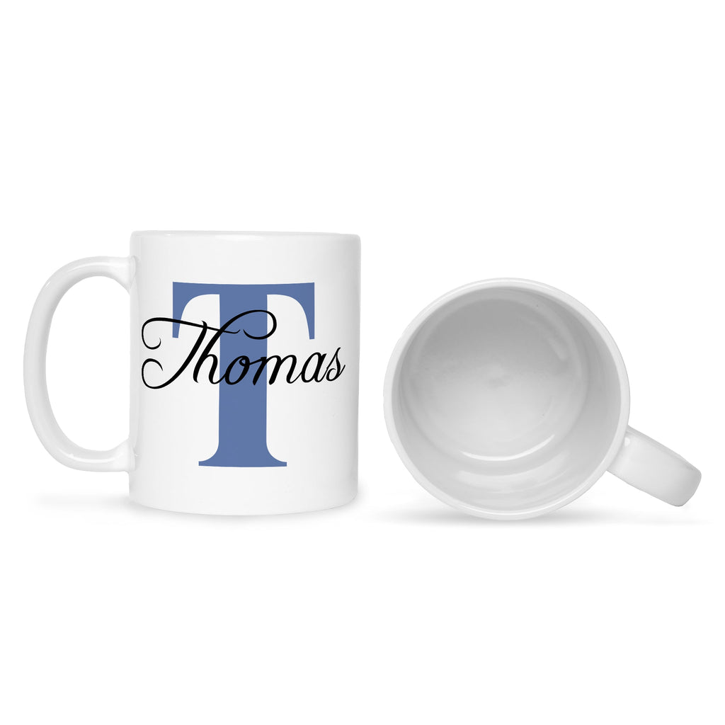 Bedruckte Tasse mit Initialen und Namen
