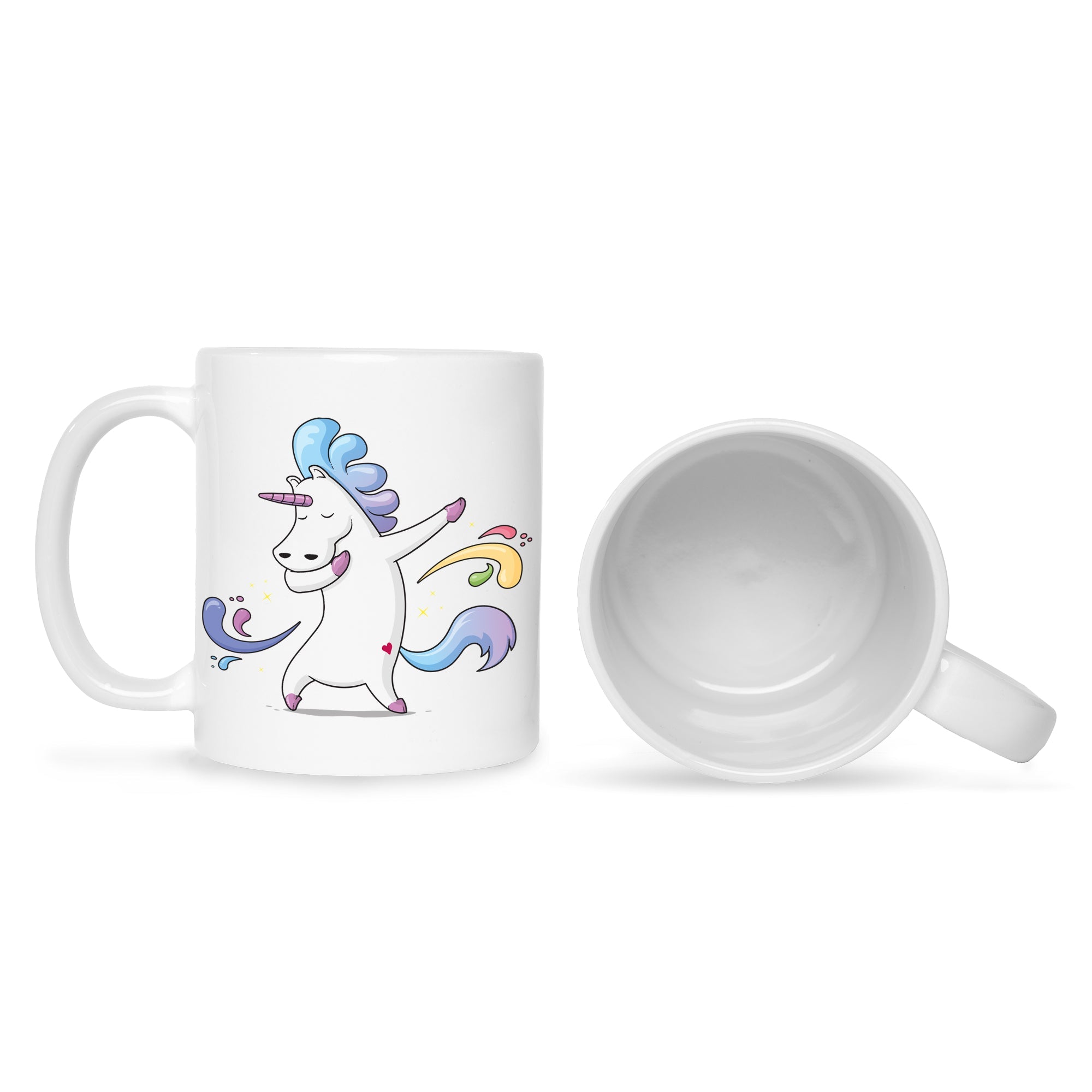 Bedruckte Tasse mit Motiv Einhorn