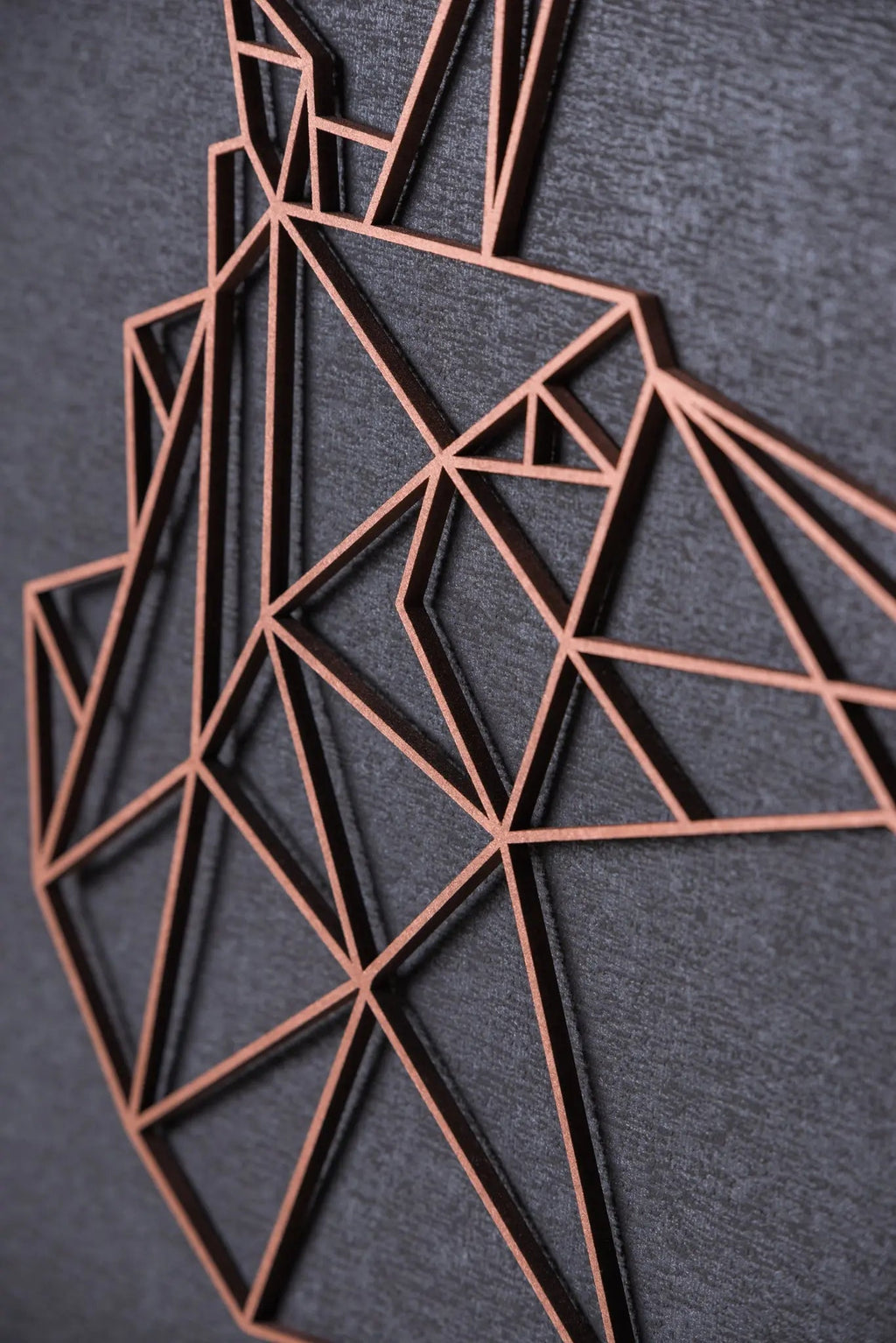 Origami Einhornkopf aus Holz -