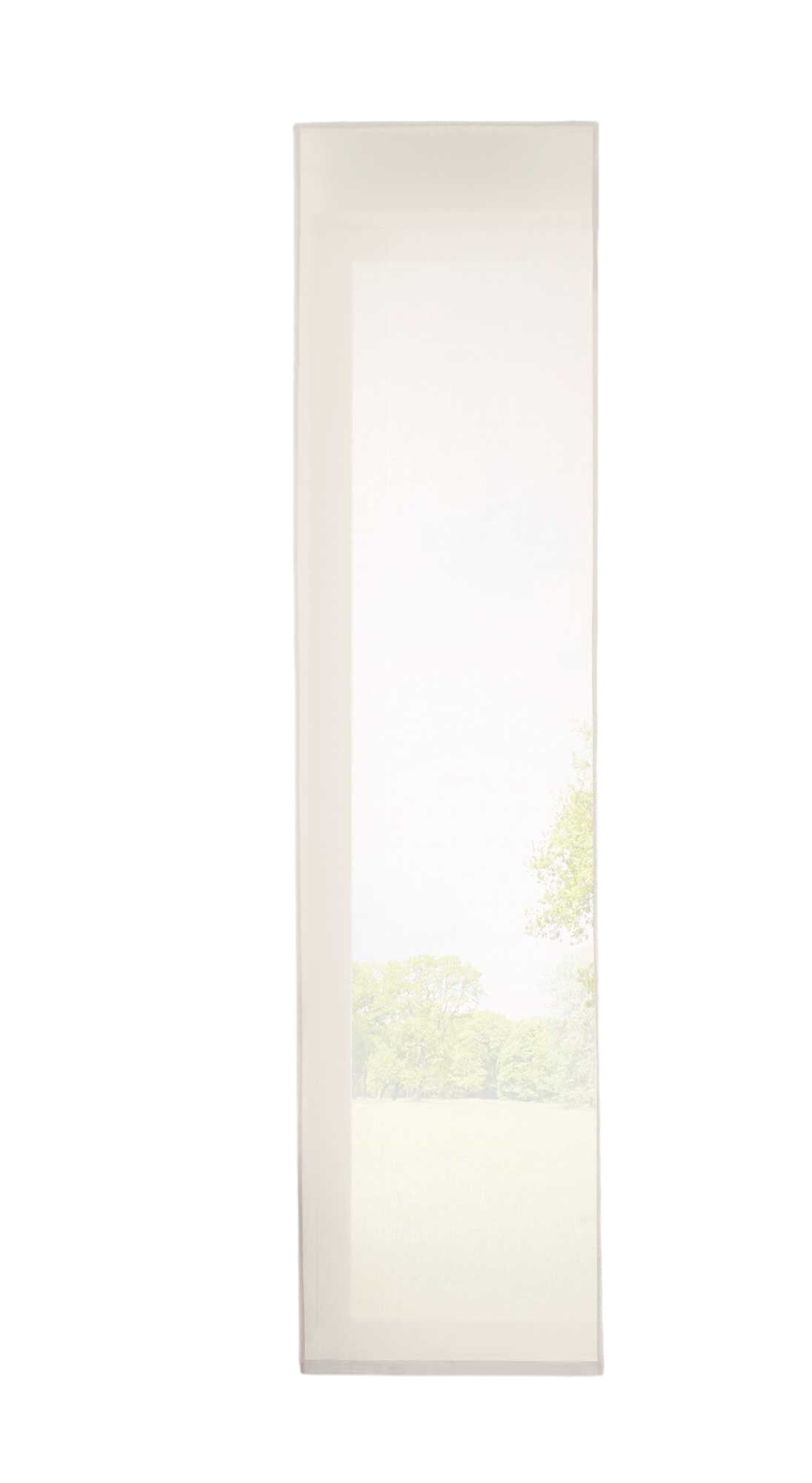 Schiebegardine »Nizza« Baumwoll-Voile Halbvoile Transparent Flächenvorhang mit Paneelwagen und Beschwerungsstange 2019032