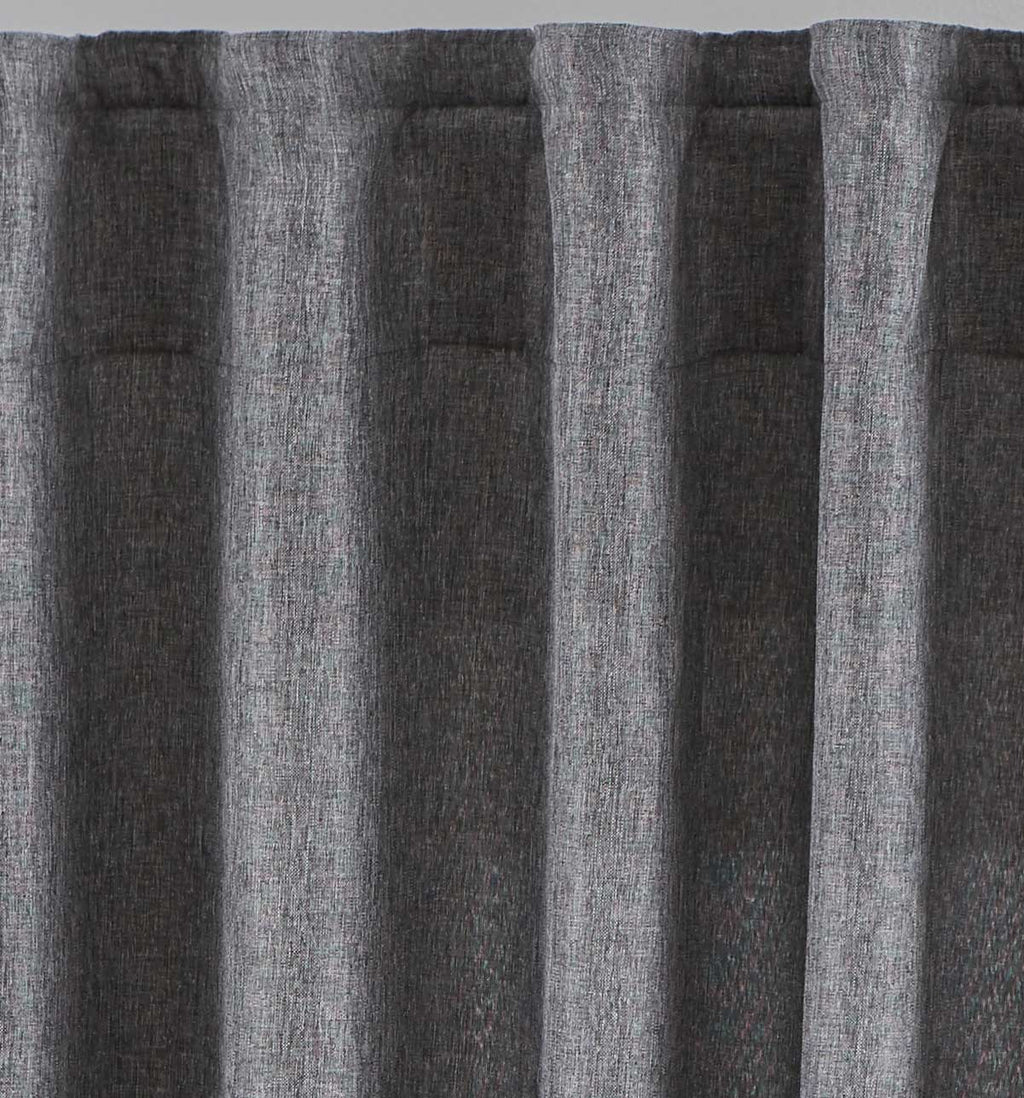 Vorhang Verdeckte Schlaufen Cationic »JENA« Blickdicht Leinen Optik Gardine Meliert Gardinenband mit Raffhalter  2019037