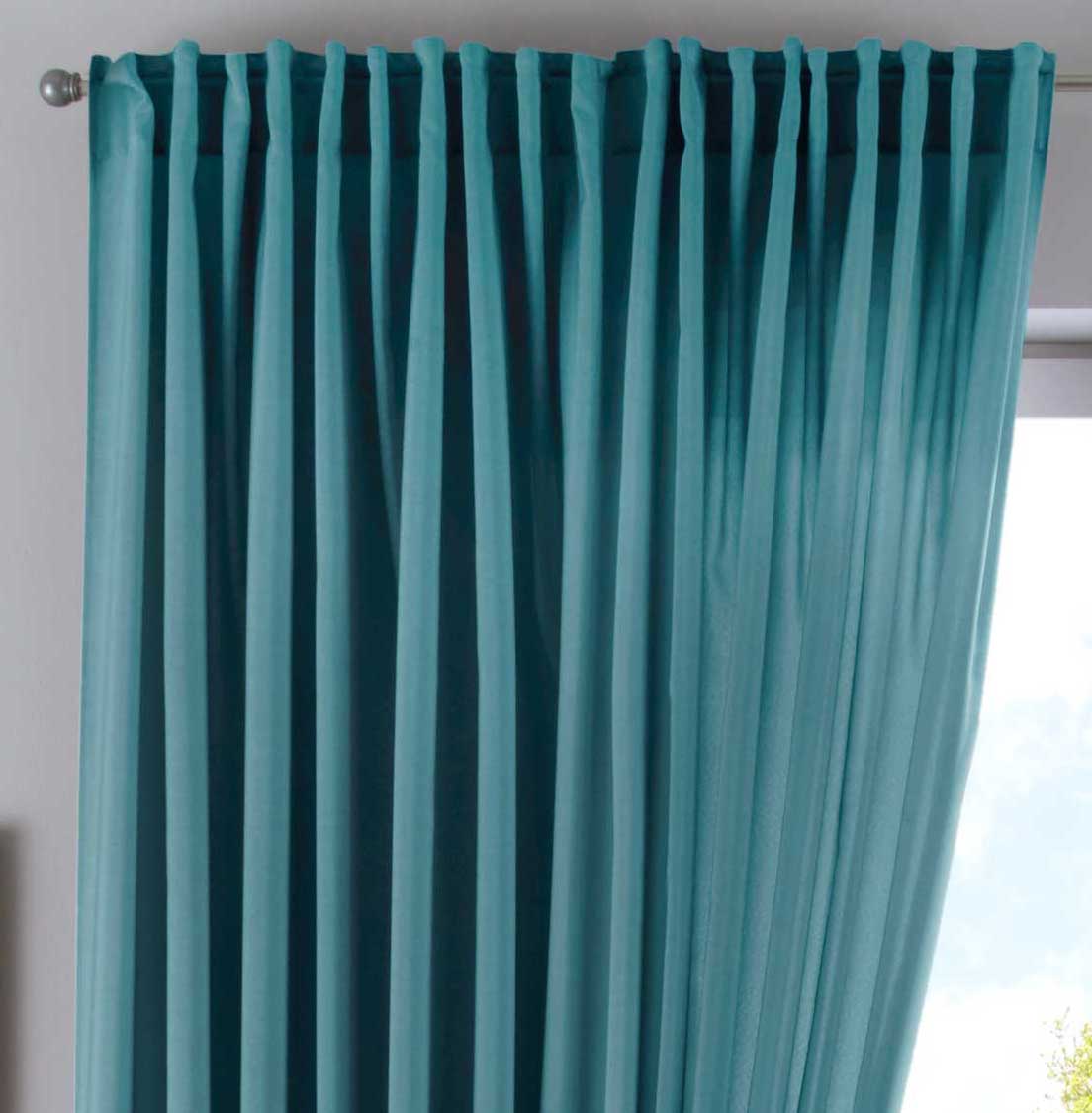 Vorhang Verdeckte Schlaufen Cationic »JENA« Blickdicht Leinen Optik Gardine Meliert Gardinenband mit Raffhalter  2019037