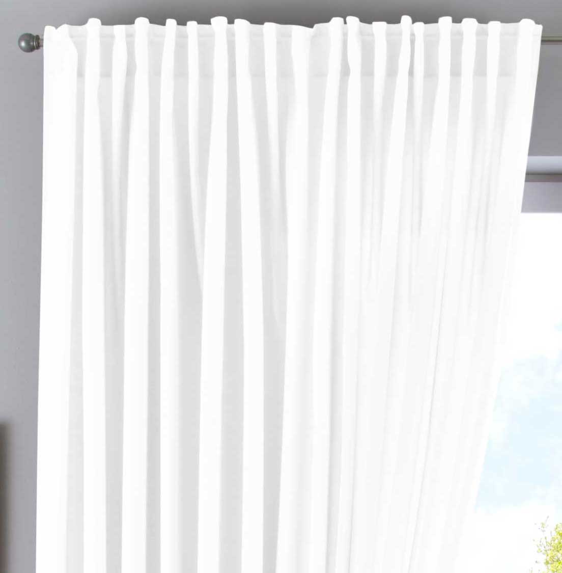 Vorhang Verdeckte Schlaufen Cationic »JENA« Blickdicht Leinen Optik Gardine Meliert Gardinenband mit Raffhalter  2019037