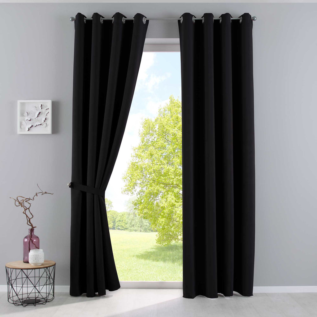 Vorhänge Blickdicht »NewYork« 2er-Pack Thermo-Gardinen Verdunkelungsvorhang Blackout Ösen schalldämmend UV-Schutz Raffhalter 201920600-2