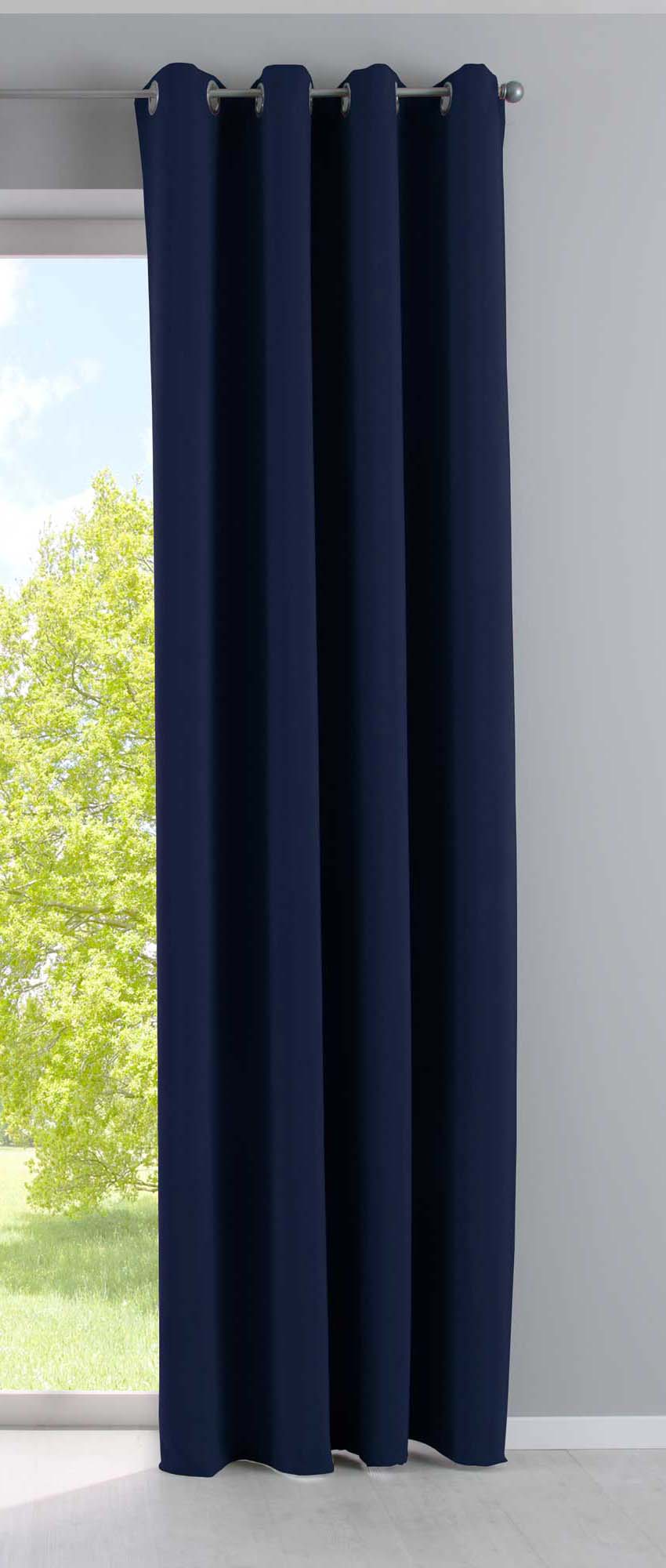 Vorhang Blickdicht »NewYork« 1er-Pack Thermo-Gardine Verdunkelungsvorhang Blackout Ösen schalldämmend UV-Schutz Raffhalter 201920600