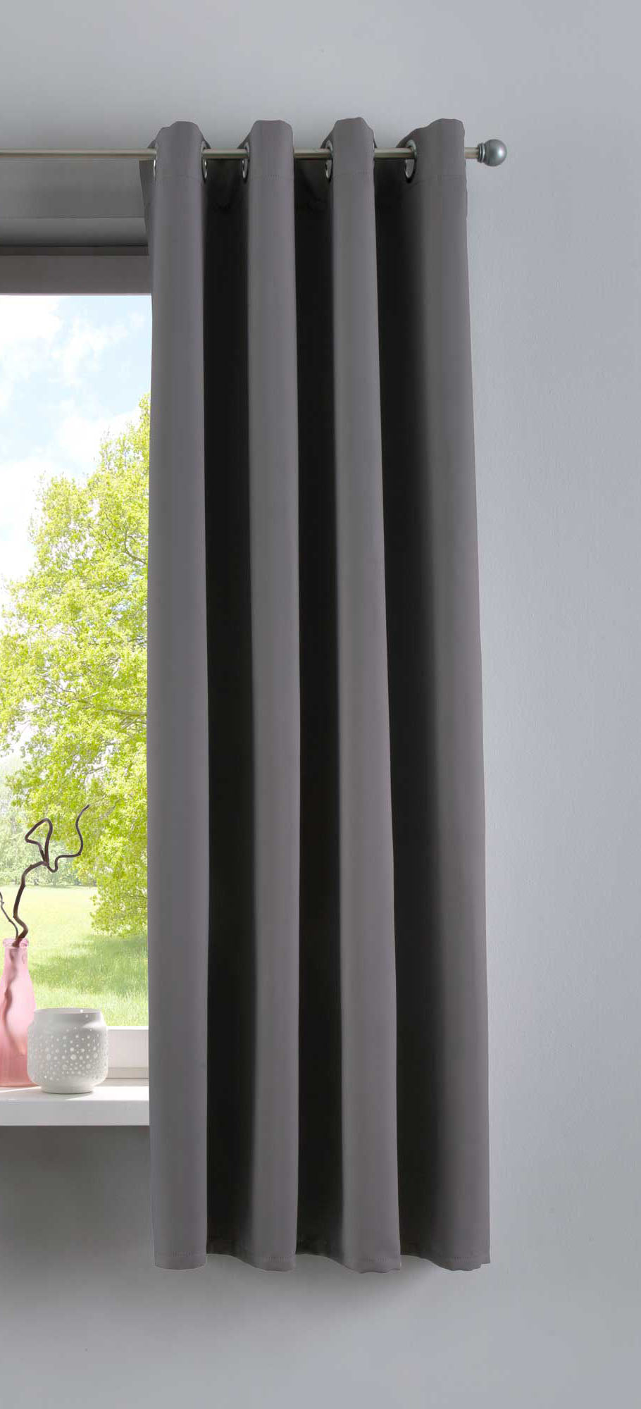 Vorhang Blickdicht »NewYork« 1er-Pack Thermo-Gardine Verdunkelungsvorhang Blackout Ösen schalldämmend UV-Schutz Raffhalter 201920600