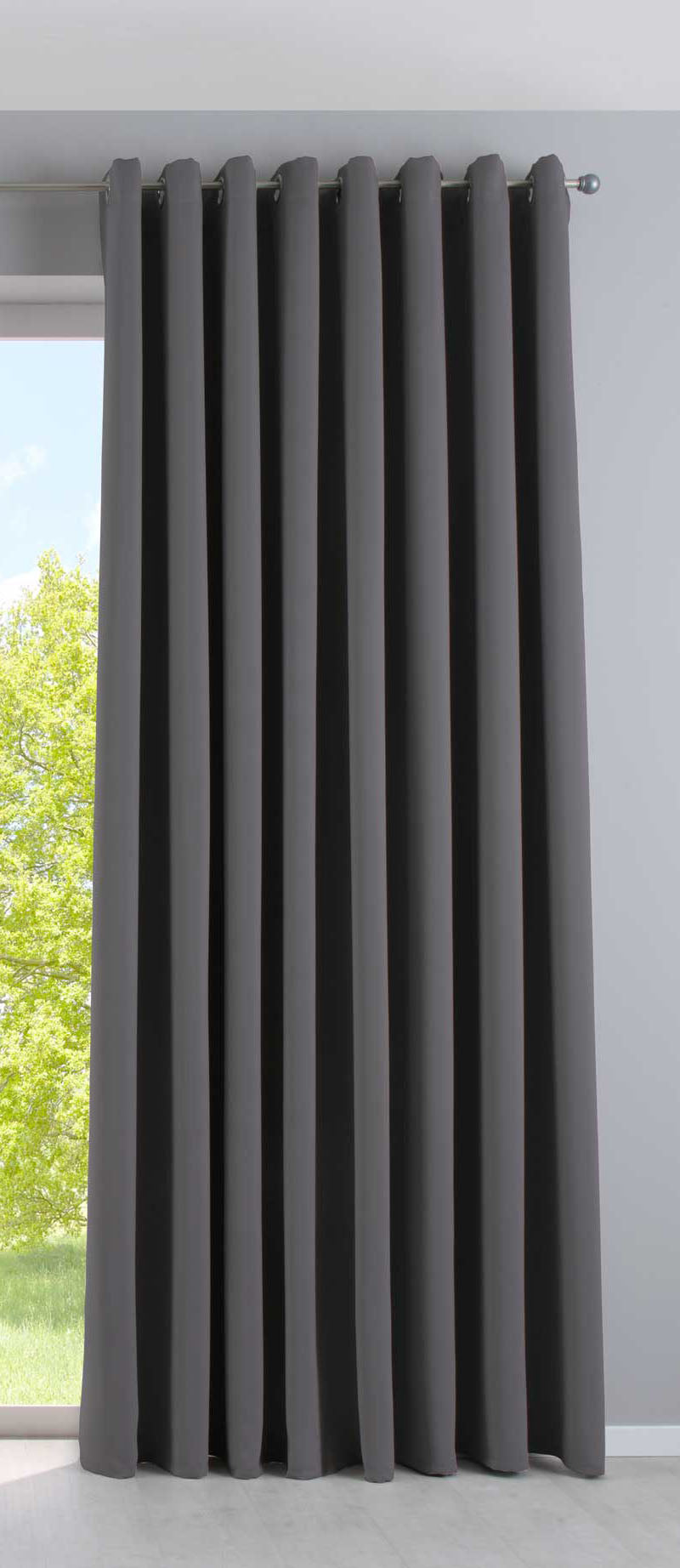 Vorhang Blickdicht »NewYork« 1er-Pack Thermo-Gardine Verdunkelungsvorhang Blackout Ösen schalldämmend UV-Schutz Raffhalter 201920600
