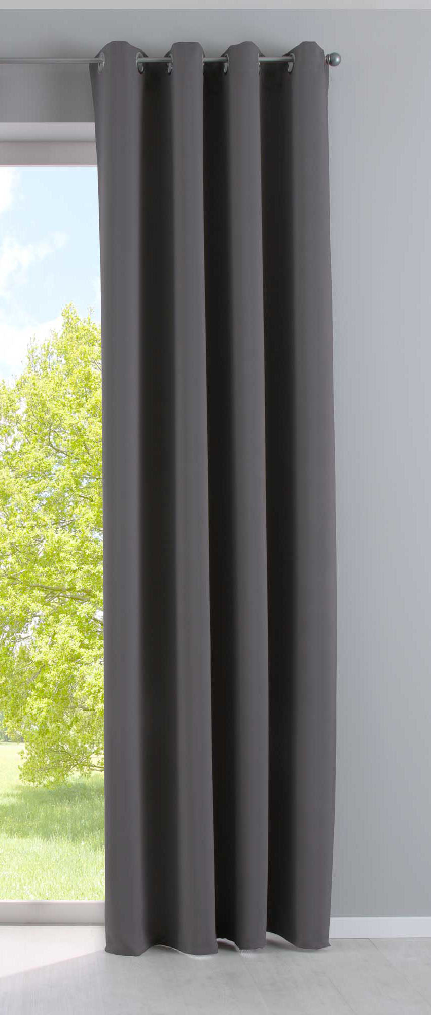 Vorhang Blickdicht »NewYork« 1er-Pack Thermo-Gardine Verdunkelungsvorhang Blackout Ösen schalldämmend UV-Schutz Raffhalter 201920600