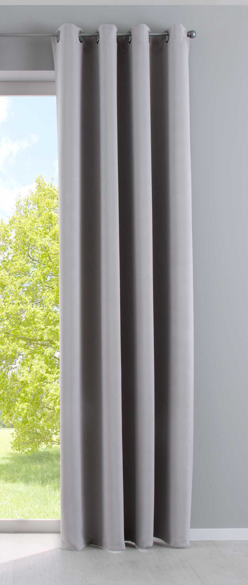 Vorhang Blickdicht »NewYork« 1er-Pack Thermo-Gardine Verdunkelungsvorhang Blackout Ösen schalldämmend UV-Schutz Raffhalter 201920600