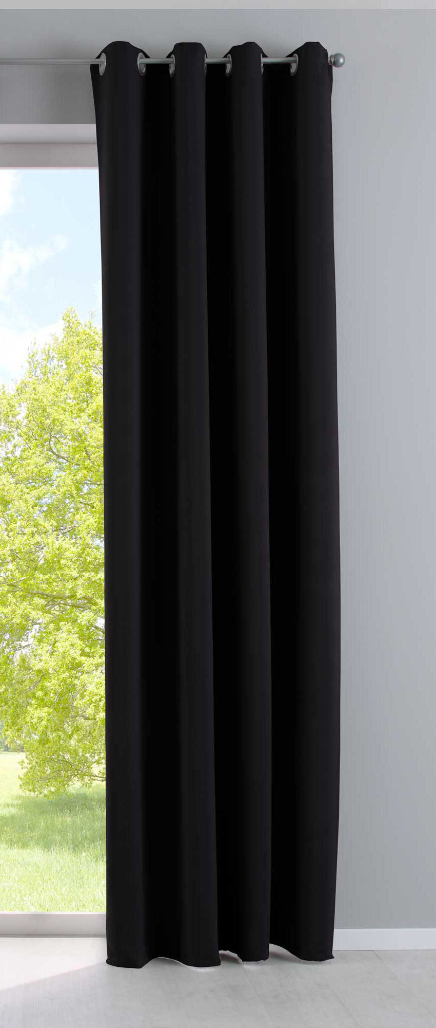 Vorhang Blickdicht »NewYork« 1er-Pack Thermo-Gardine Verdunkelungsvorhang Blackout Ösen schalldämmend UV-Schutz Raffhalter 201920600