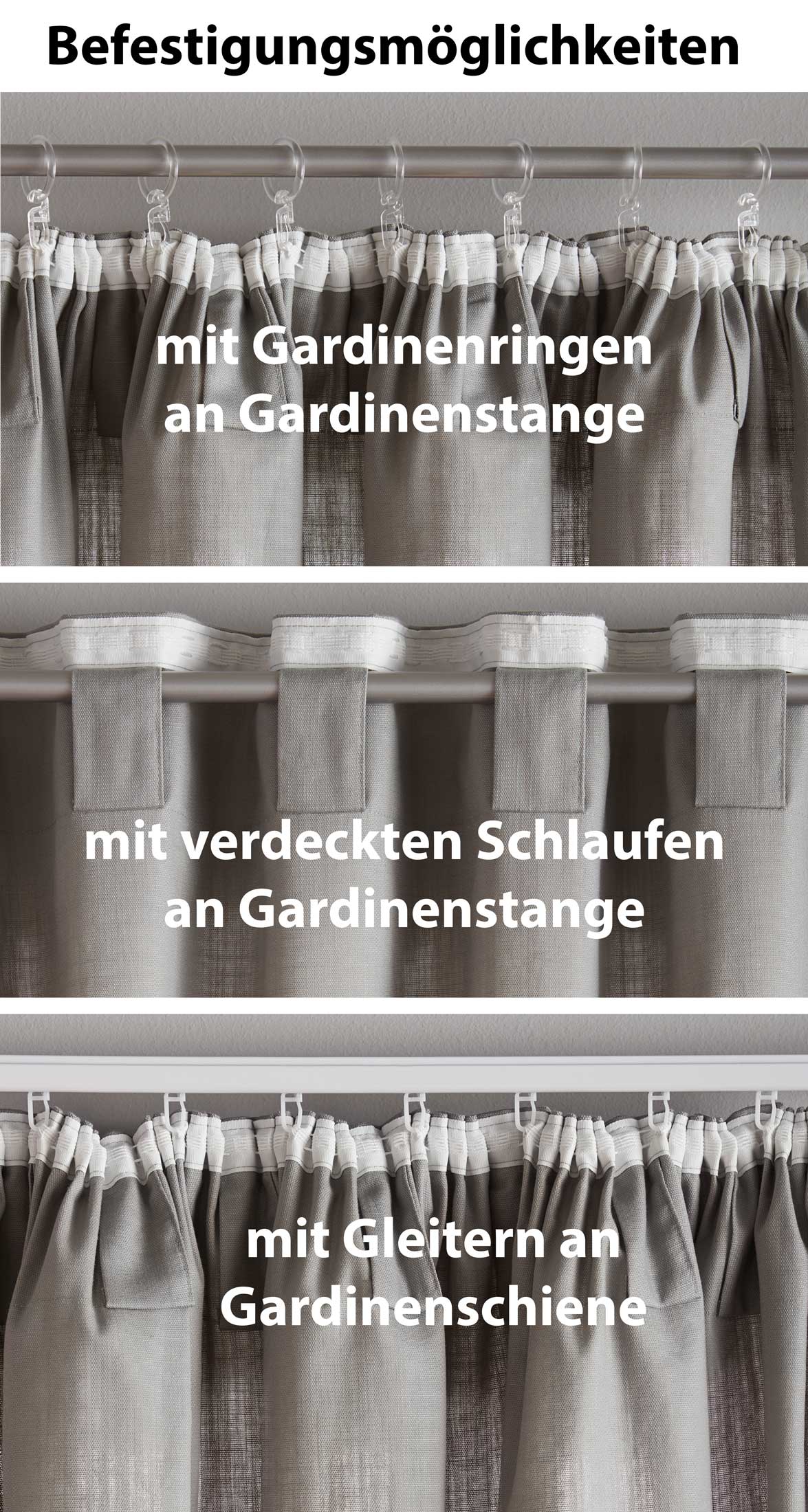 2er Set Bio Organic Vorhänge »Bremen« Reine Bio Baumwolle Blickdicht Gardinen Verdeckte Schlaufen Gardinenband Pflegeleicht 202088