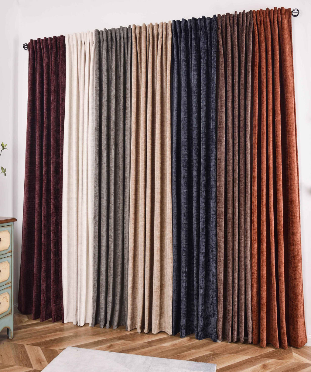 Vorhang Chenille Jacquard »RIGA« mit Multiband-Aufhängung Luxuriöser Stil für Ihr Zuhause 2023500