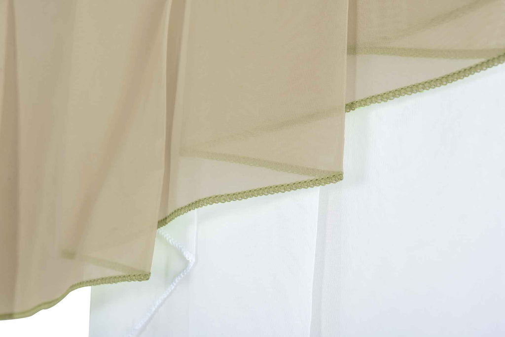 Scheibengardine »MEIßEN« M-Bogen Kurzgardine Tunneldurchzug Universalband 2023700