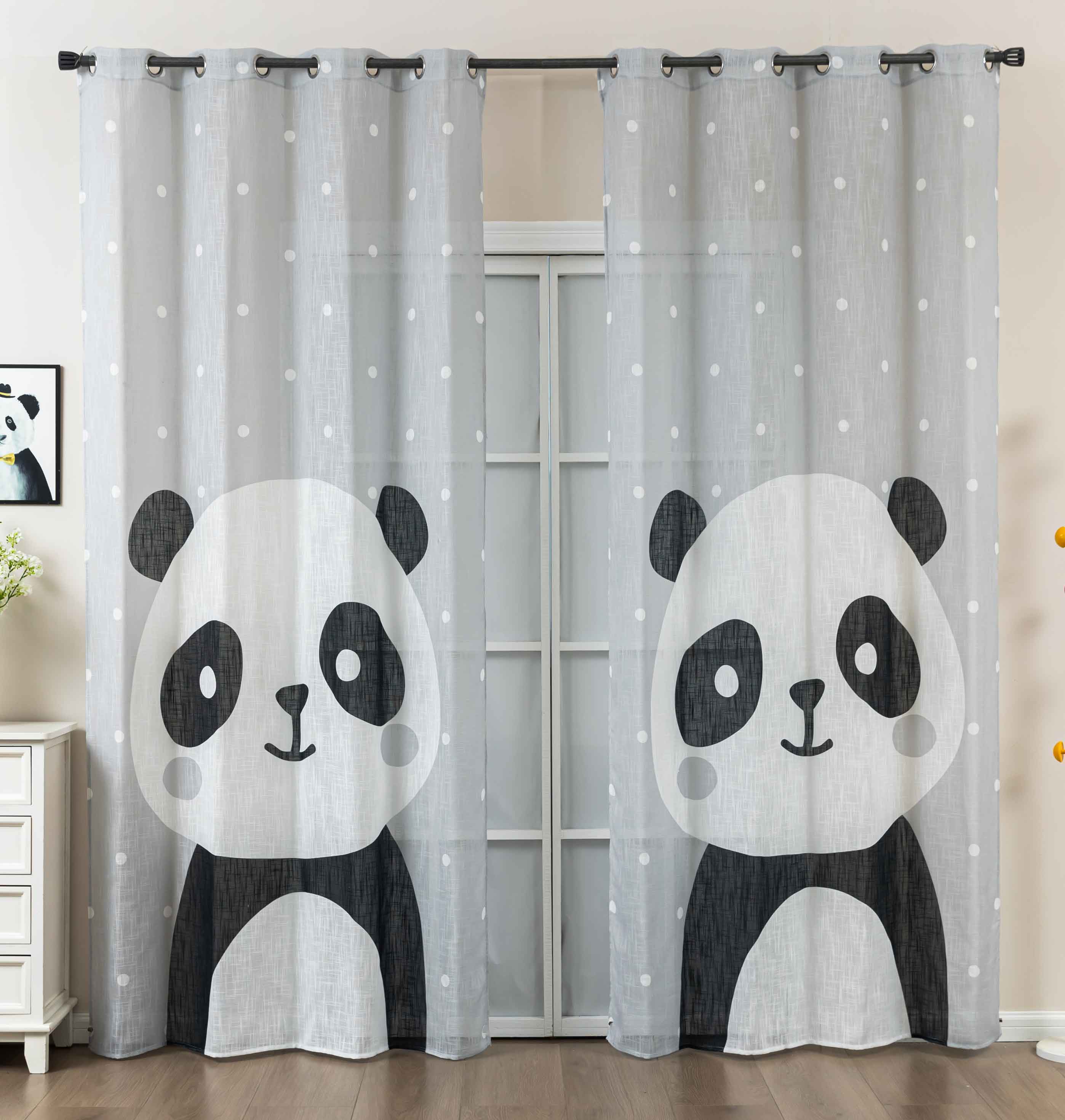 2er Set Vorhang Ösen Grobfaser »Seoul Collection« Digital Druck Ösen Linenlook-Struktur Halbransparent Blickdicht Gardinen