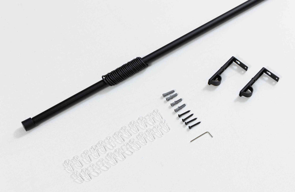 Ausziehbare Gardinenstange »Ningbo« Ø16/19 mm Komplettset zum sofortigen Montieren Wand- und Deckenmontage 2024140