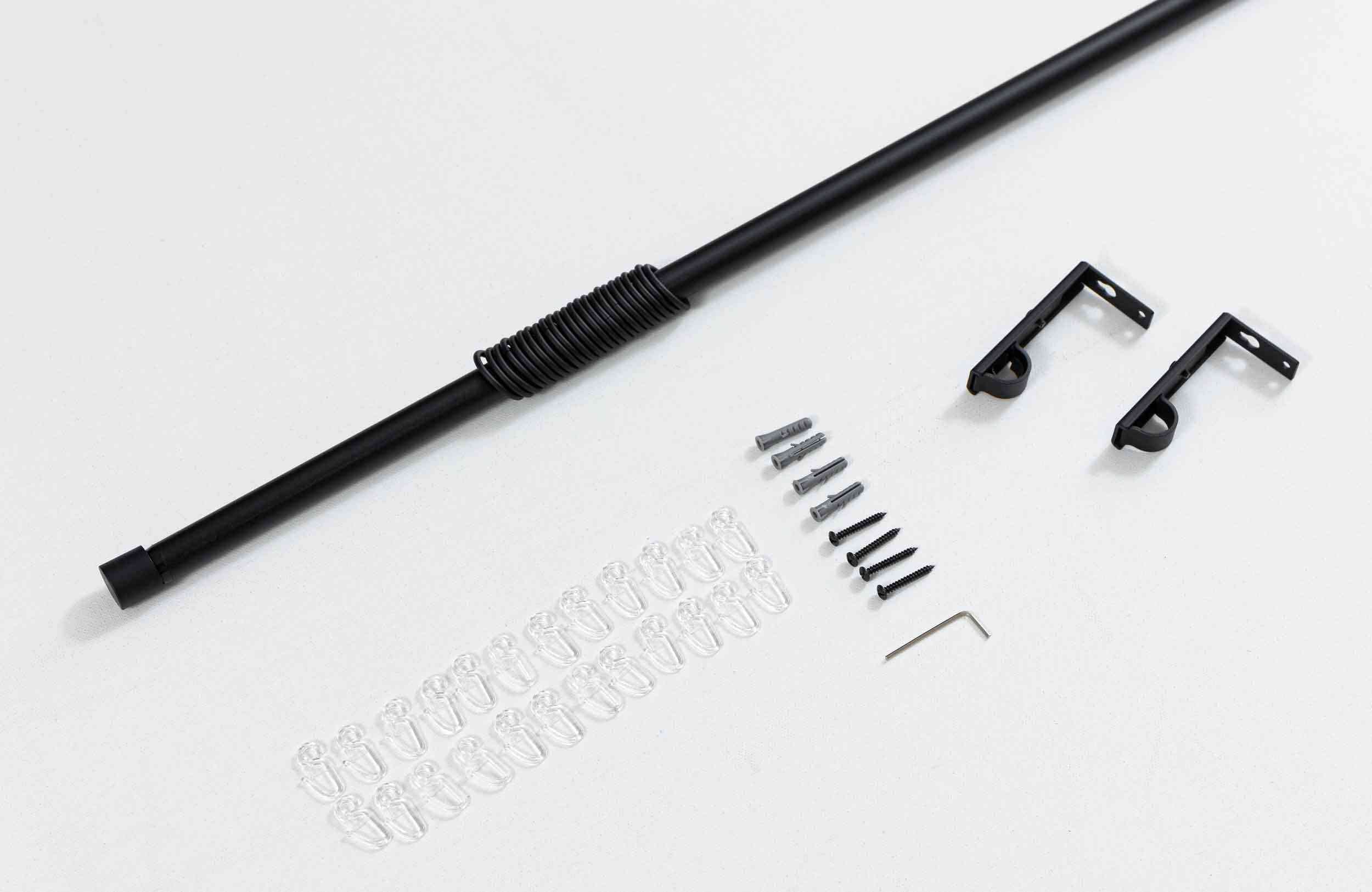 Ausziehbare Gardinenstange »Ningbo« Ø16/19 mm Komplettset zum sofortigen Montieren Wand- und Deckenmontage 2024140