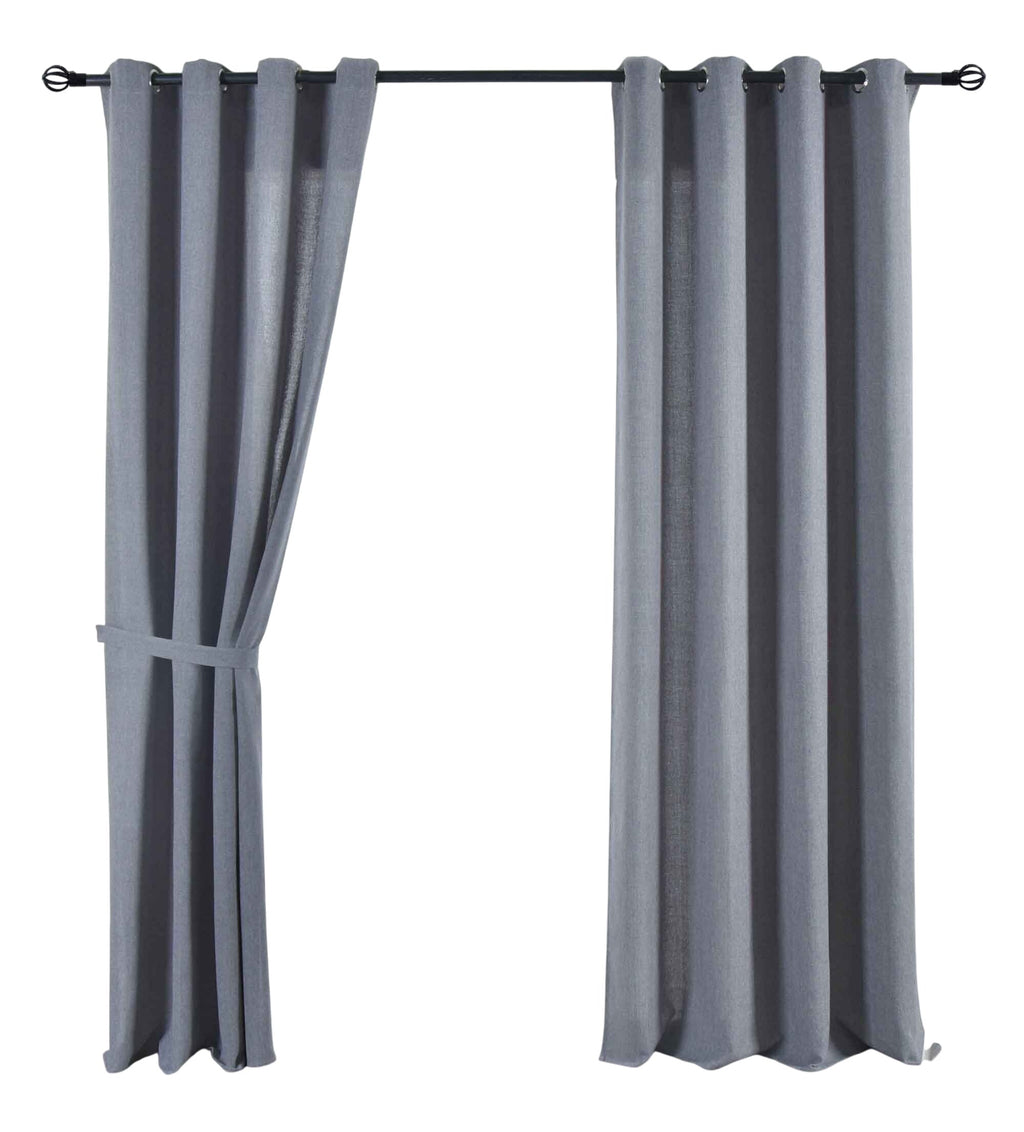 2er Set Vorhang Ösen »Essen« Cationic Raffhalter Leinenstruktur blickdicht lichtdurchlässig 210 g/m² 202430-2