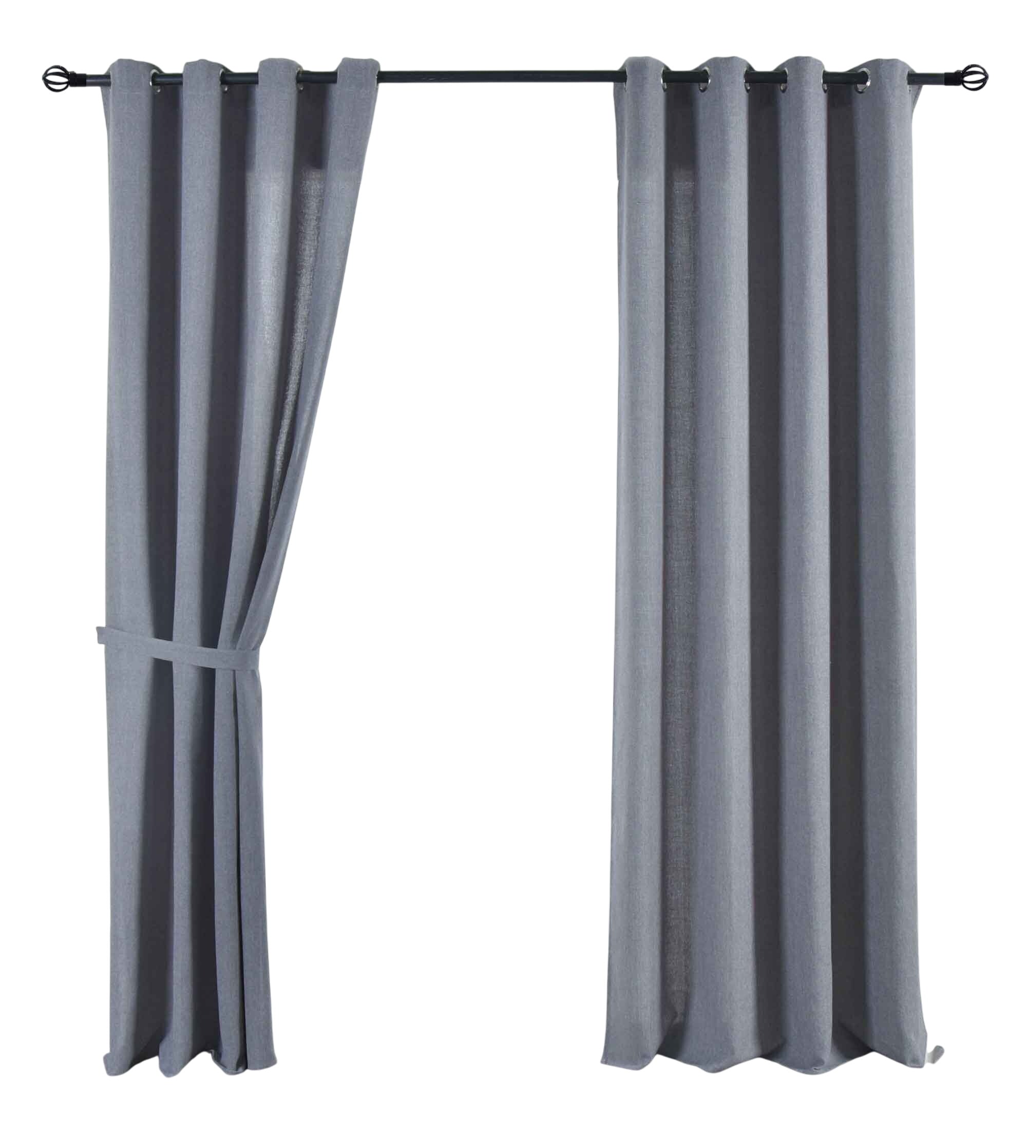 2er Set Vorhang Ösen »Essen« Cationic Raffhalter Leinenstruktur blickdicht lichtdurchlässig 210 g/m² 202430-2