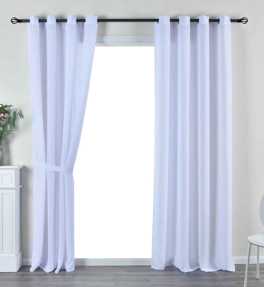 2er Set Vorhang Ösen »Essen« Cationic Raffhalter Leinenstruktur blickdicht lichtdurchlässig 210 g/m² 202430-2